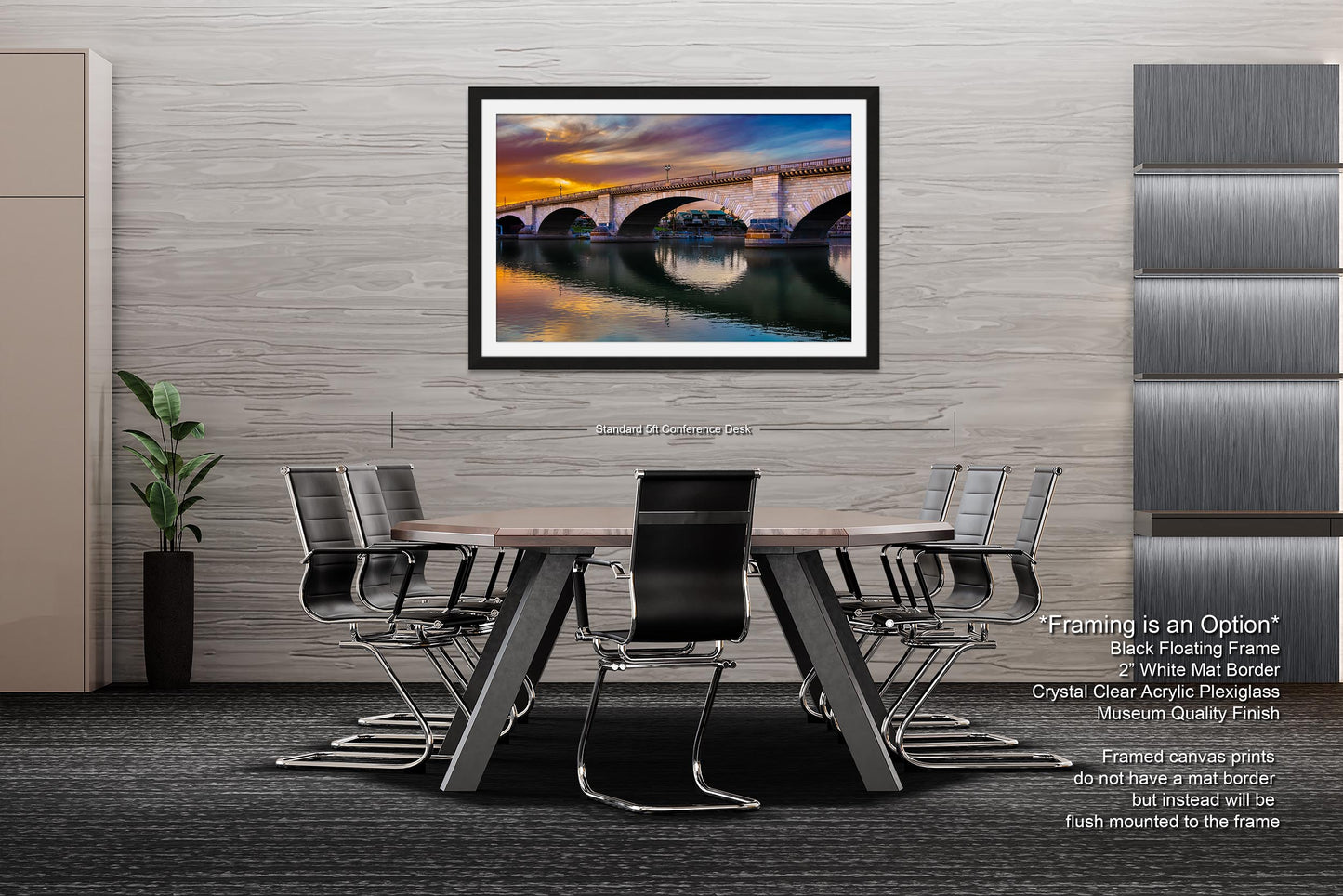 Lakefront Legacy: London Bridge Photography Lake Havasu City Arizona Canvas Print Home Decor