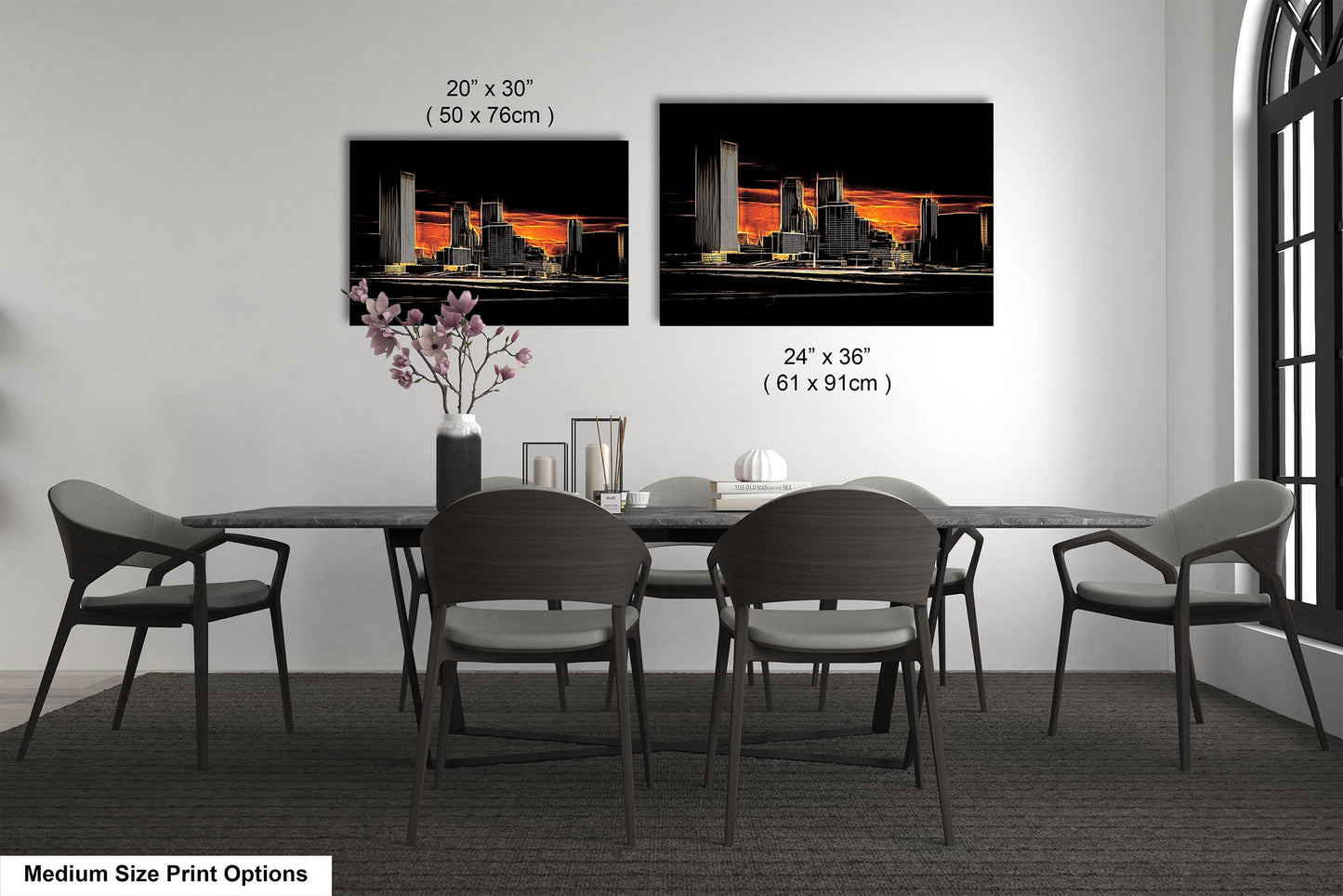 Tulsa Skyline Wall Art, Abstract Tulsa Skyline Print, Tulsa Abstract Art, Tulsa Print, Tulsa Oklahoma Abstract Wall Art