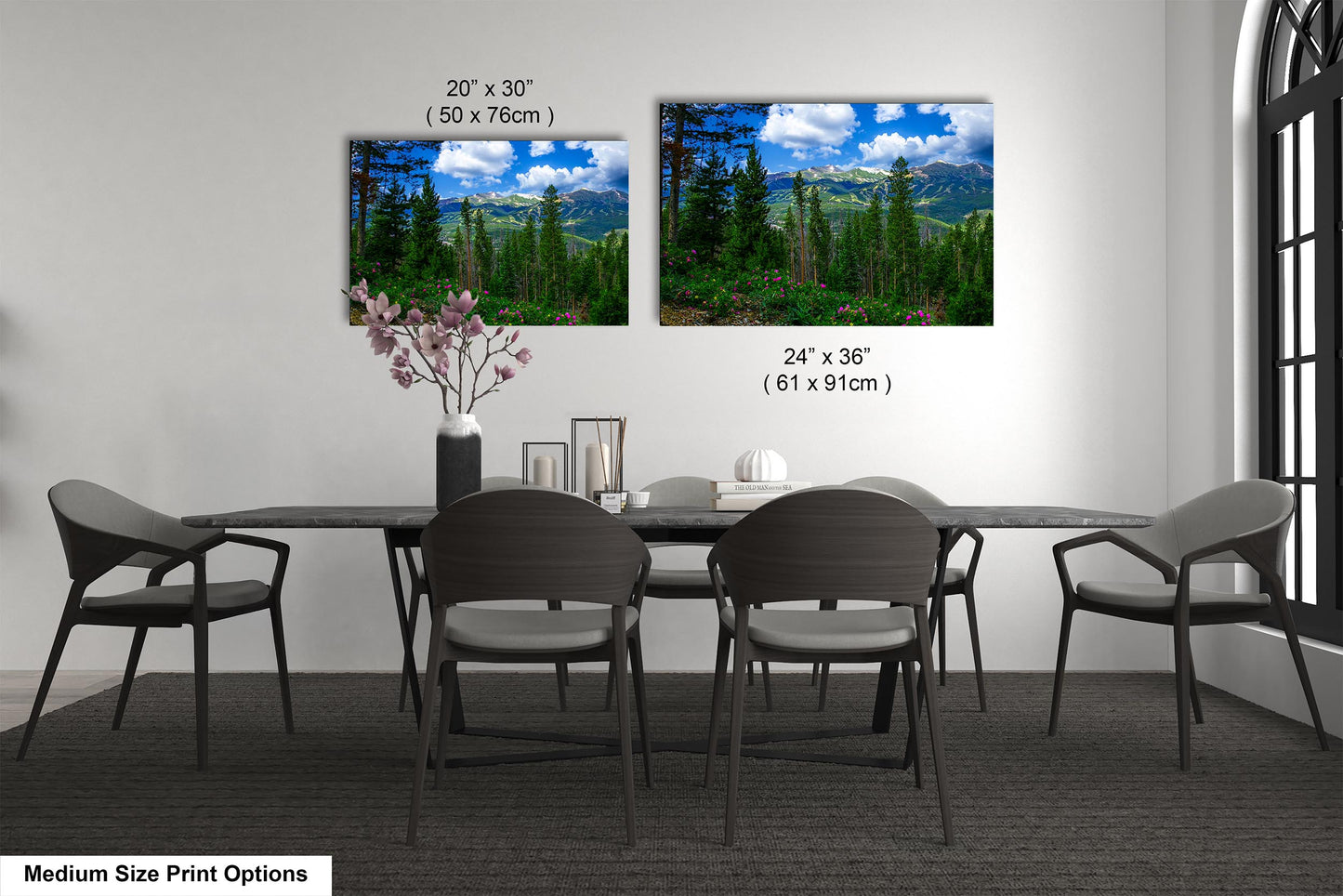Breckenridge Colorado summertime picture, Breckenridge wall art, wildflowers of Colorado, mountain wall art, extra large wall art