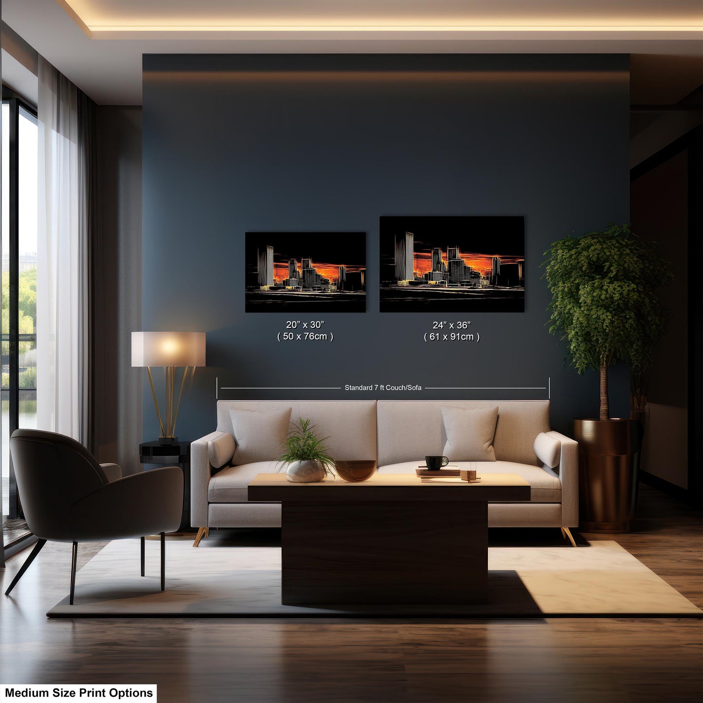 Tulsa Skyline Wall Art, Abstract Tulsa Skyline Print, Tulsa Abstract Art, Tulsa Print, Tulsa Oklahoma Abstract Wall Art