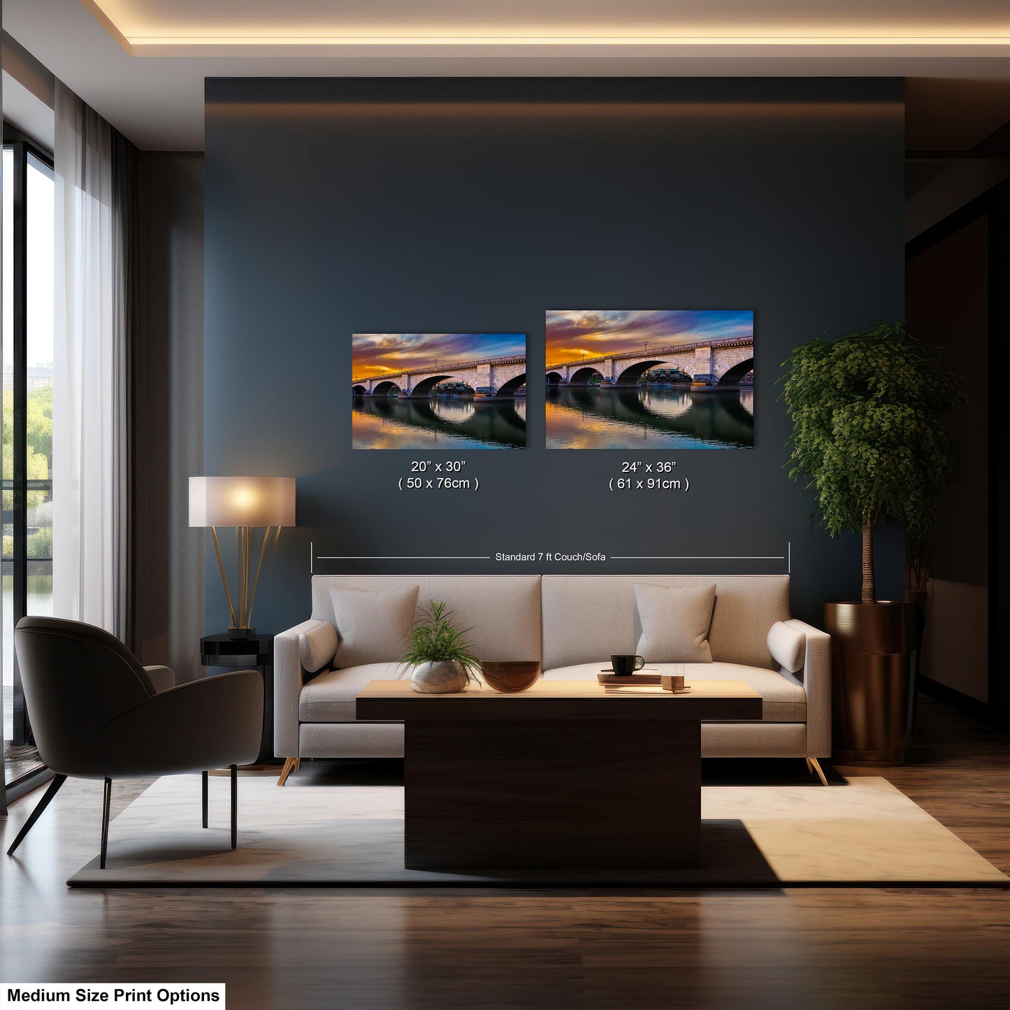 Lakefront Legacy: London Bridge Photography Lake Havasu City Arizona Canvas Print Home Decor