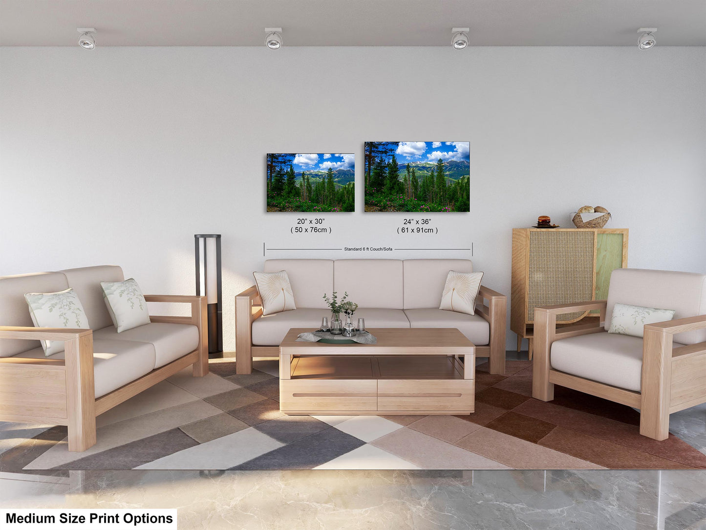 Breckenridge Colorado summertime picture, Breckenridge wall art, wildflowers of Colorado, mountain wall art, extra large wall art