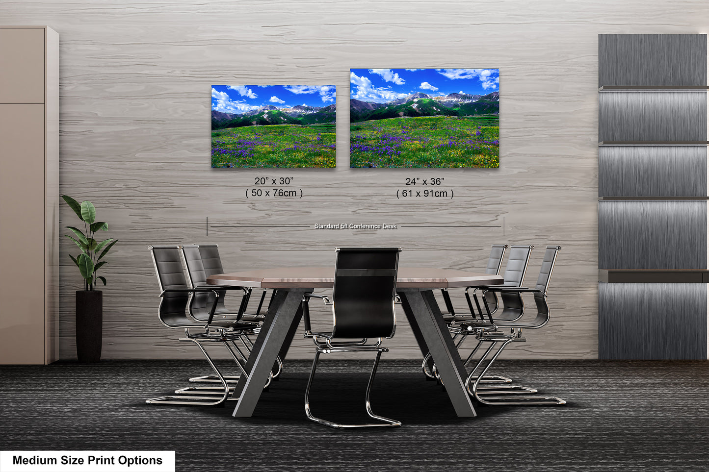 Mountain wildflower picture, Colorado wall art, aspen wildflowers, bedroom wall art, 3 piece wall art canvas