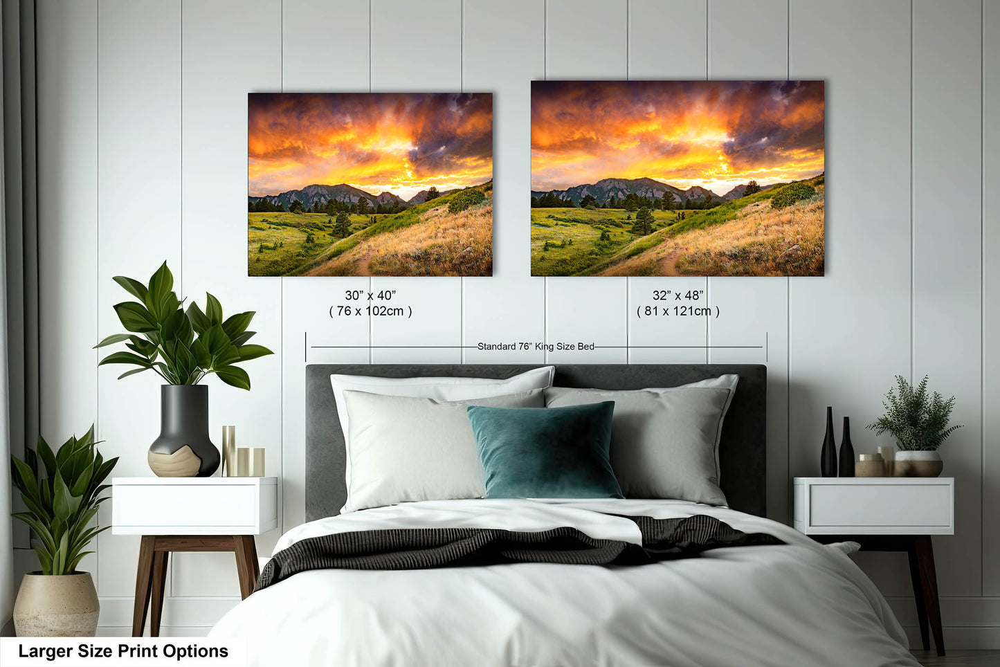 Boulder Flatirons Sunset, Photo, Wall Art, Boulder, Colorado, Canvas Print, Wall Decor, Metal Print, CU Buffs, Mountains