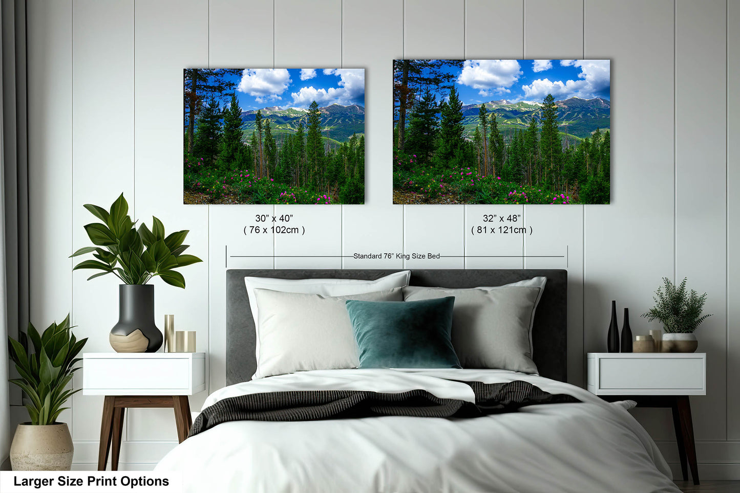 Breckenridge Colorado summertime picture, Breckenridge wall art, wildflowers of Colorado, mountain wall art, extra large wall art