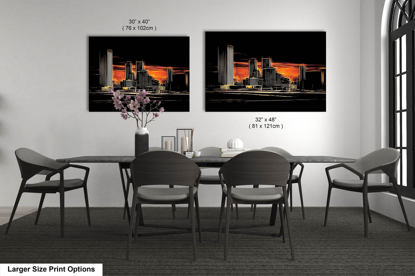 Tulsa Skyline Wall Art, Abstract Tulsa Skyline Print, Tulsa Abstract Art, Tulsa Print, Tulsa Oklahoma Abstract Wall Art