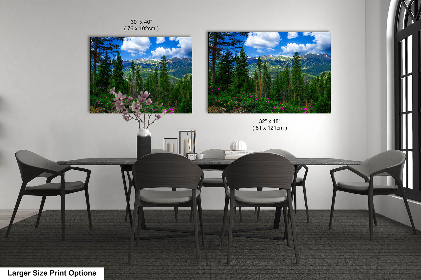 Breckenridge Colorado summertime picture, Breckenridge wall art, wildflowers of Colorado, mountain wall art, extra large wall art
