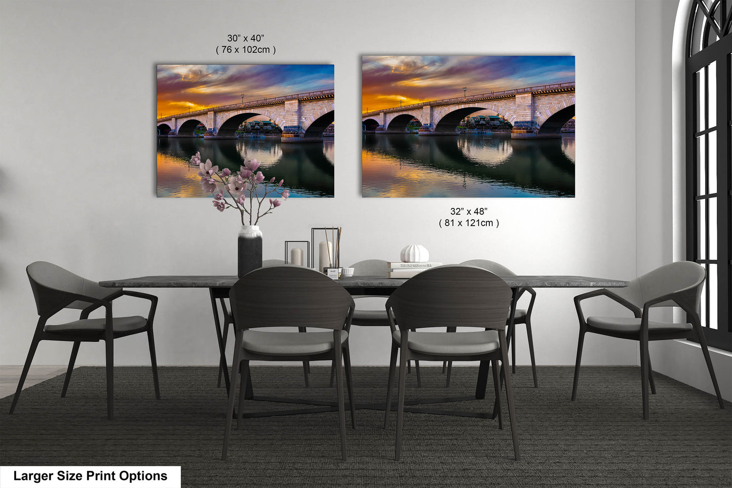 Lakefront Legacy: London Bridge Photography Lake Havasu City Arizona Canvas Print Home Decor