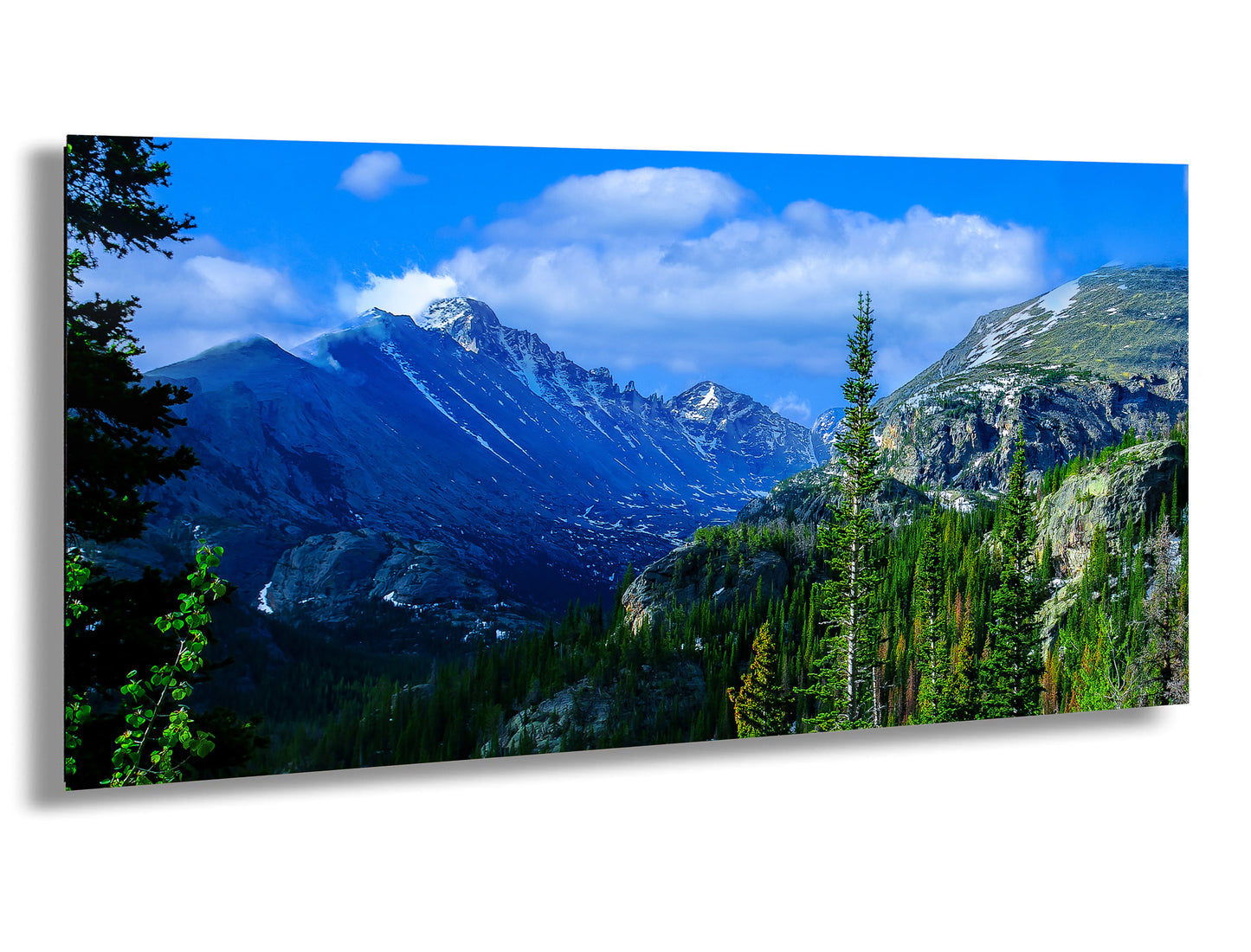 Rocky Mountain National Park panoramic picture, large panoramic art, Longs Peak Colorado, Estes Park wall art, national park panorama,