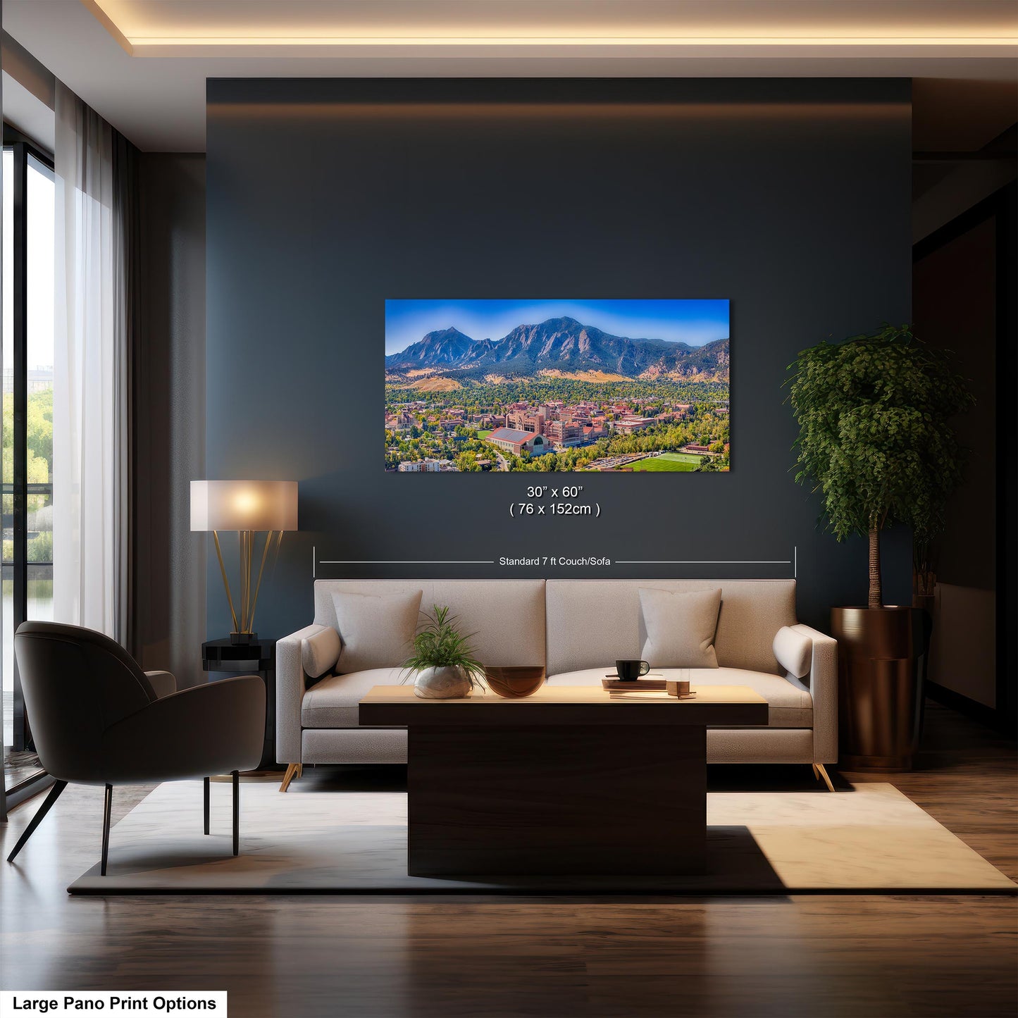 Folsom Field, Boulder Colorado Mountainscape