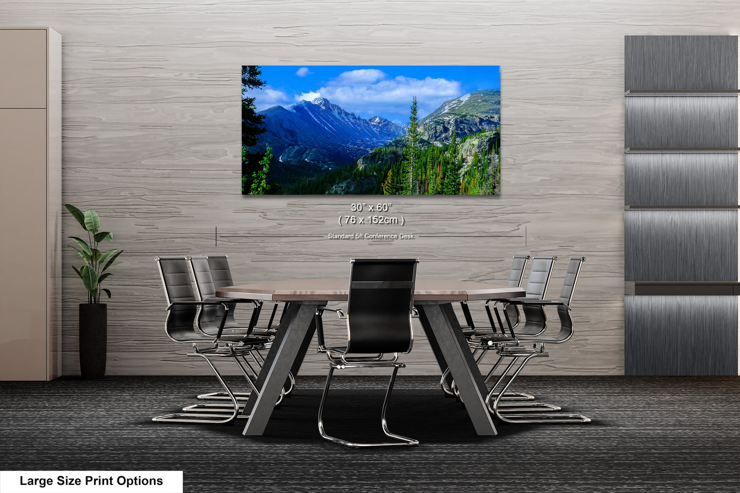 Rocky Mountain National Park panoramic picture, large panoramic art, Longs Peak Colorado, Estes Park wall art, national park panorama,