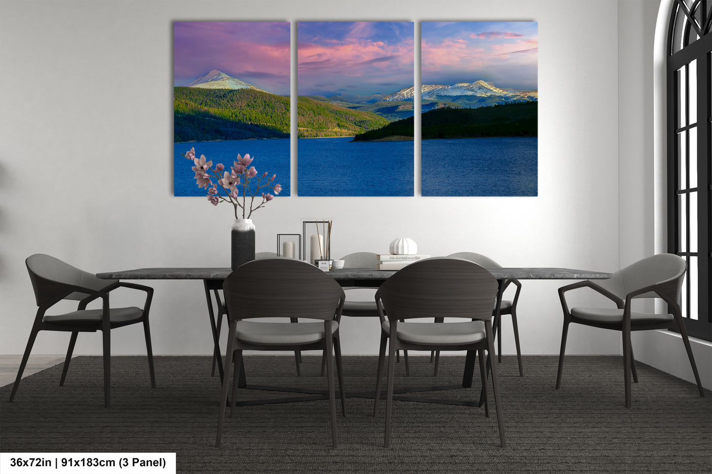 Lake Dillon panorama picture, Breckenridge, Colorado wall art, mountain lake, Frisco Colorado, extra large wall art, mountains