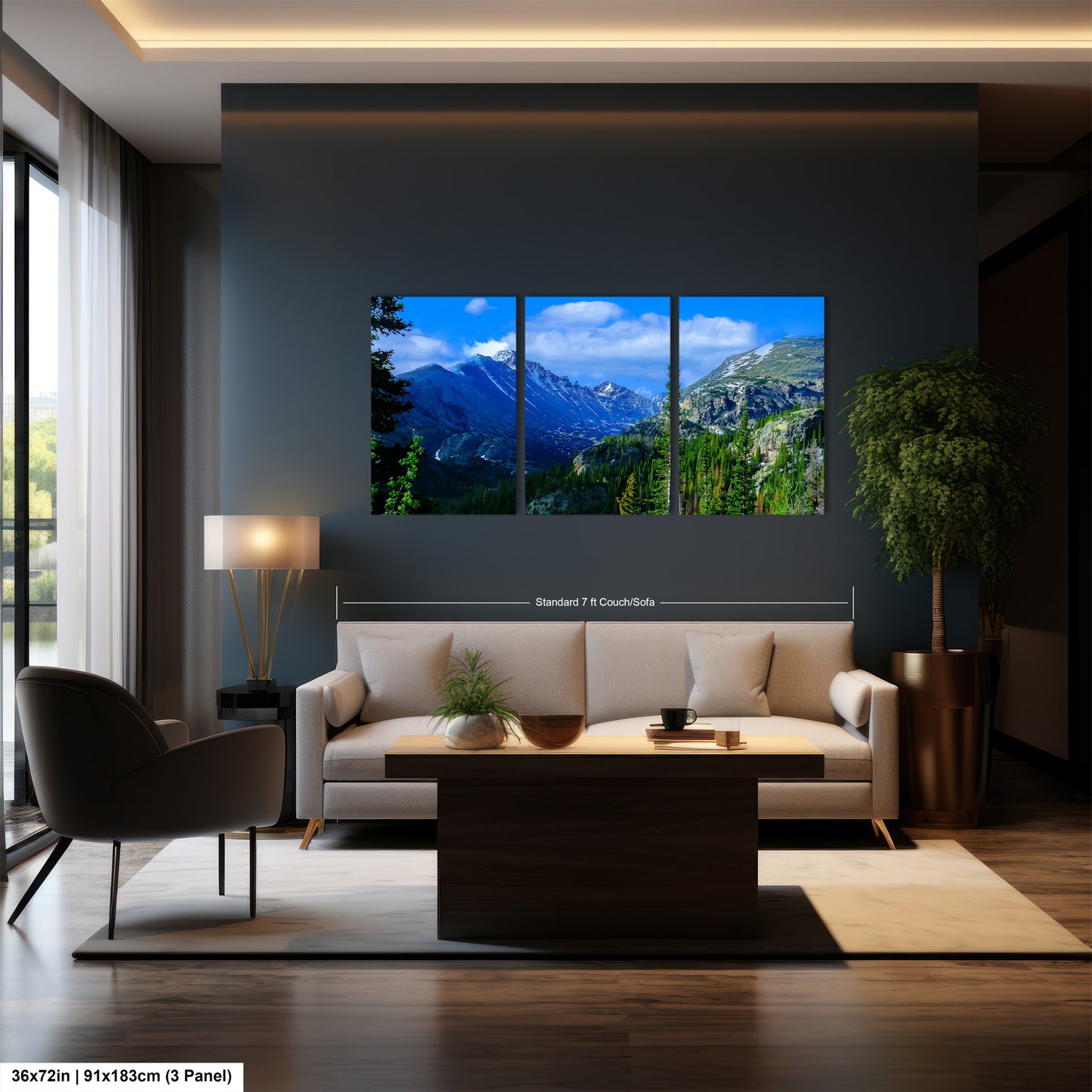 Rocky Mountain National Park panoramic picture, large panoramic art, Longs Peak Colorado, Estes Park wall art, national park panorama,