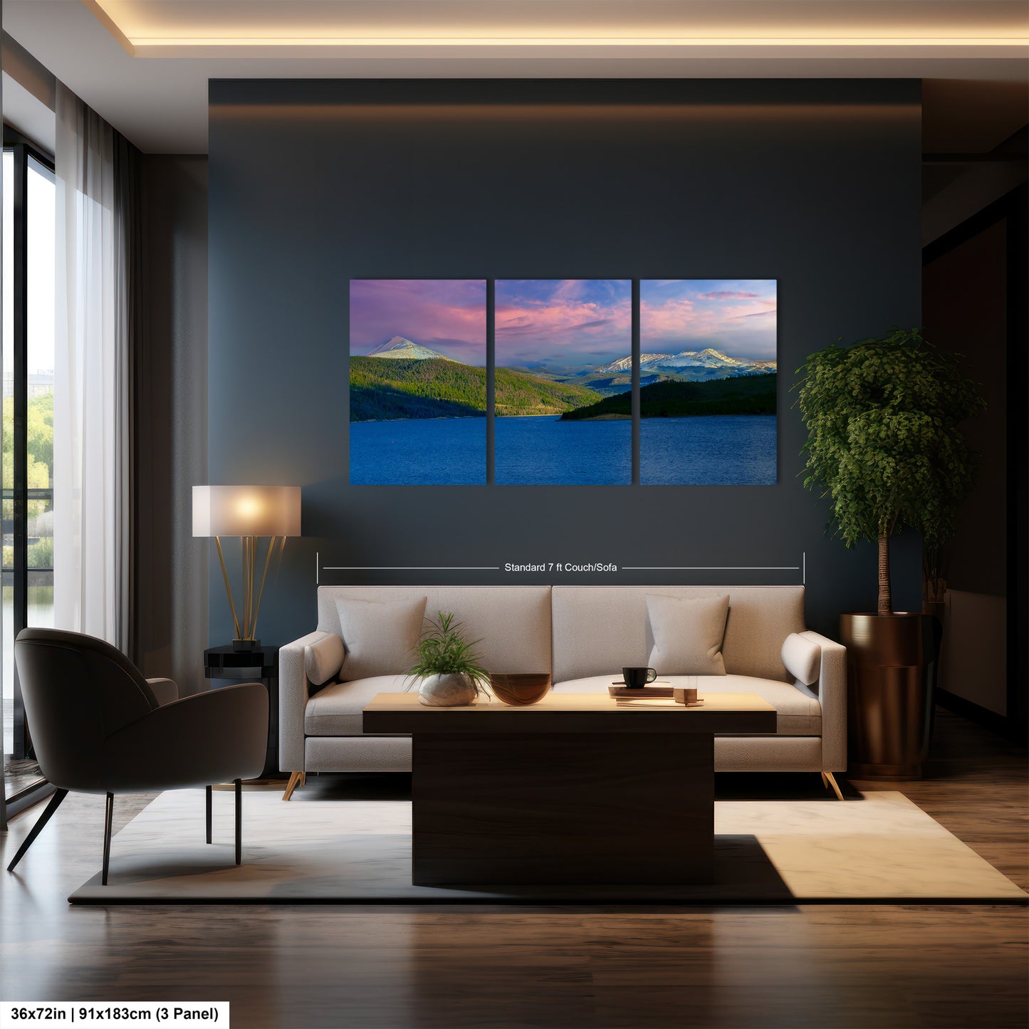 Lake Dillon panorama picture, Breckenridge, Colorado wall art, mountain lake, Frisco Colorado, extra large wall art, mountains