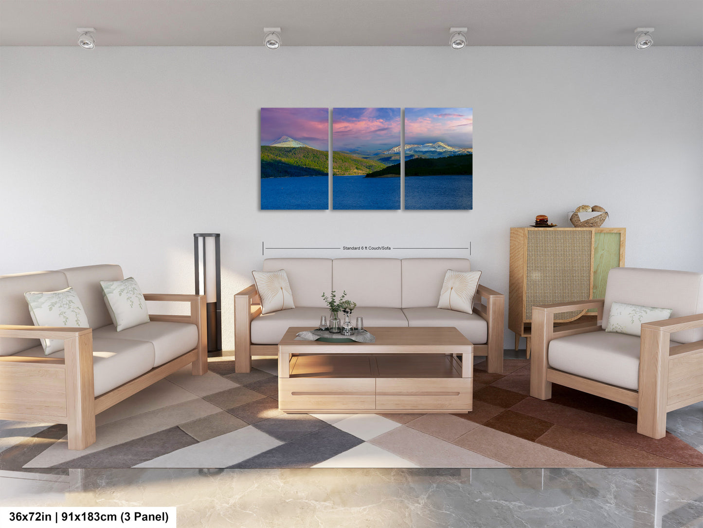 Lake Dillon panorama picture, Breckenridge, Colorado wall art, mountain lake, Frisco Colorado, extra large wall art, mountains