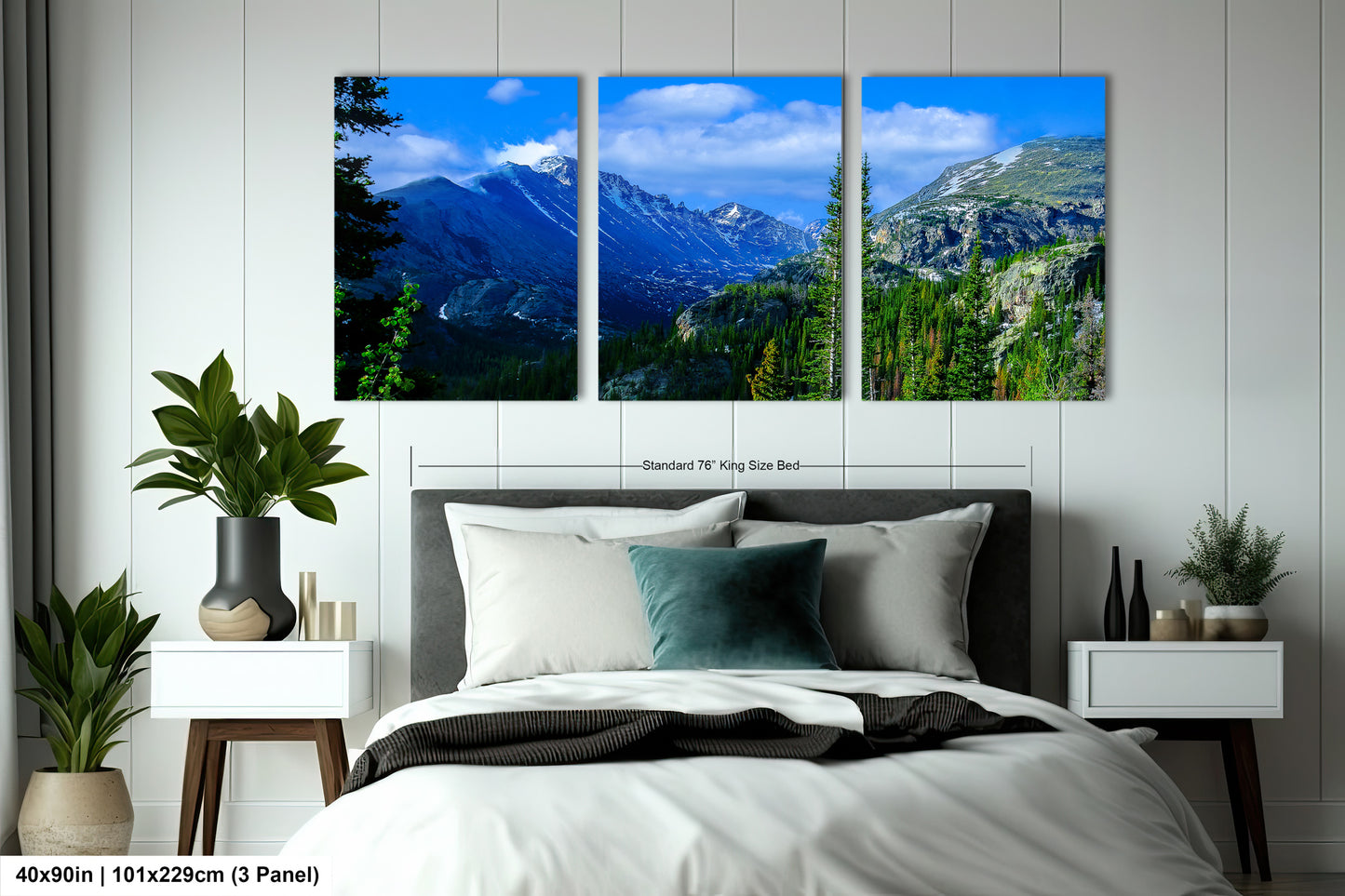 Rocky Mountain National Park panoramic picture, large panoramic art, Longs Peak Colorado, Estes Park wall art, national park panorama,