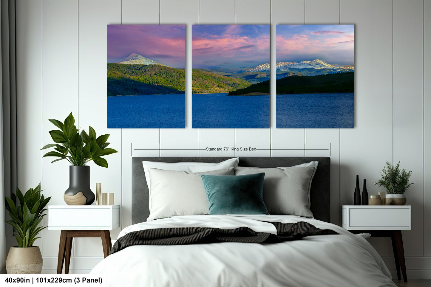 Lake Dillon panorama picture, Breckenridge, Colorado wall art, mountain lake, Frisco Colorado, extra large wall art, mountains
