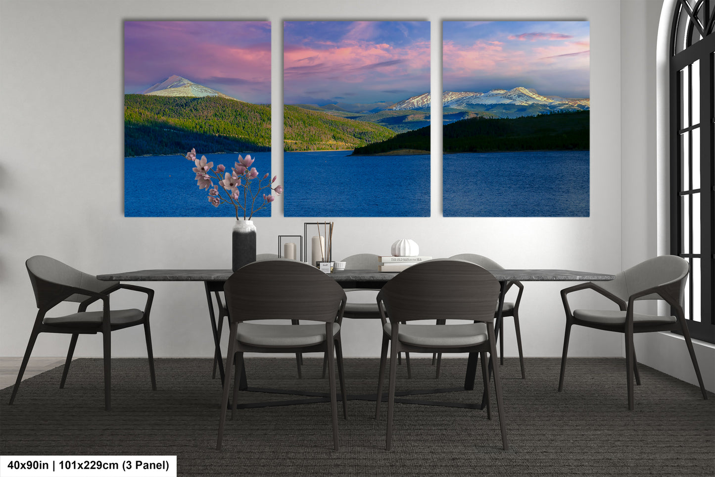 Lake Dillon panorama picture, Breckenridge, Colorado wall art, mountain lake, Frisco Colorado, extra large wall art, mountains