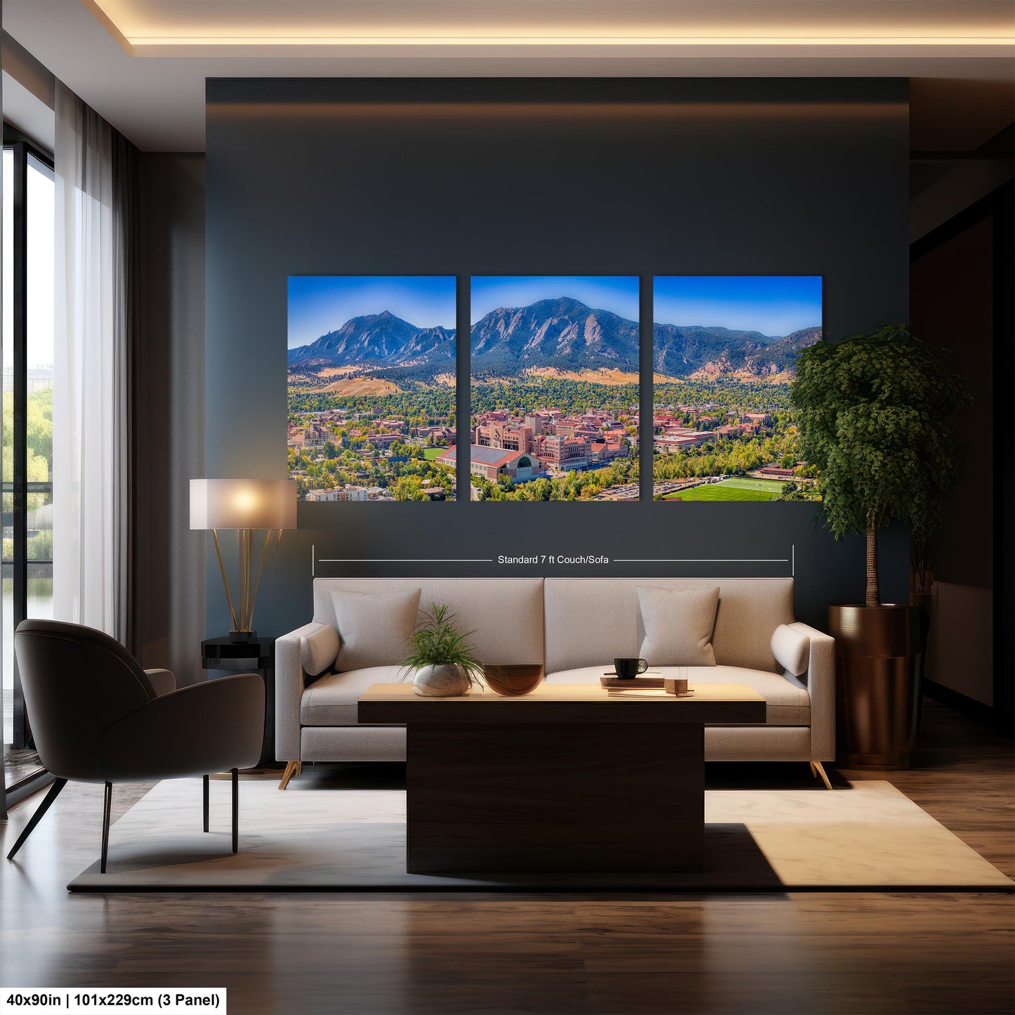 Folsom Field, Boulder Colorado Mountainscape