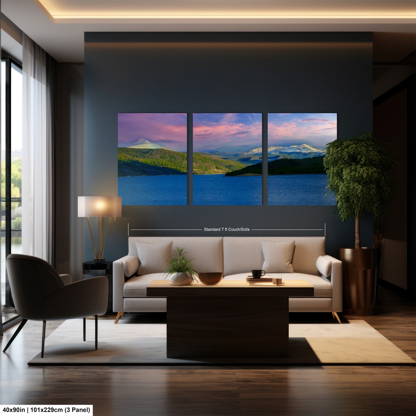 Lake Dillon panorama picture, Breckenridge, Colorado wall art, mountain lake, Frisco Colorado, extra large wall art, mountains