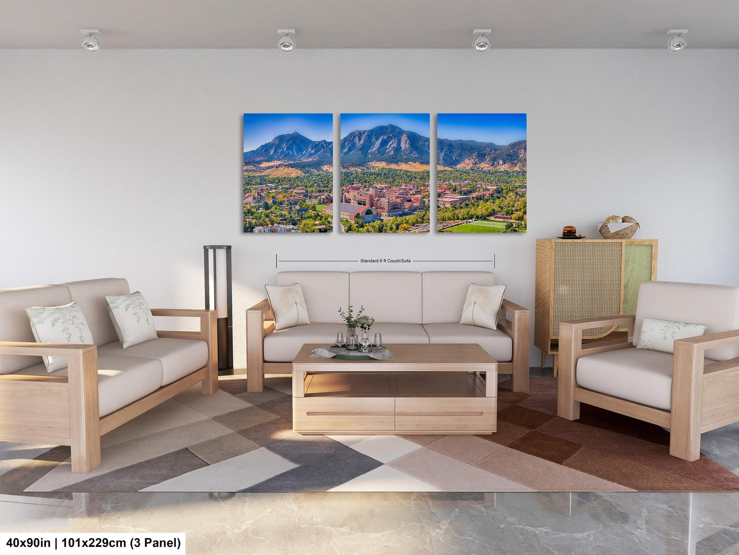 Folsom Field, Boulder Colorado Mountainscape