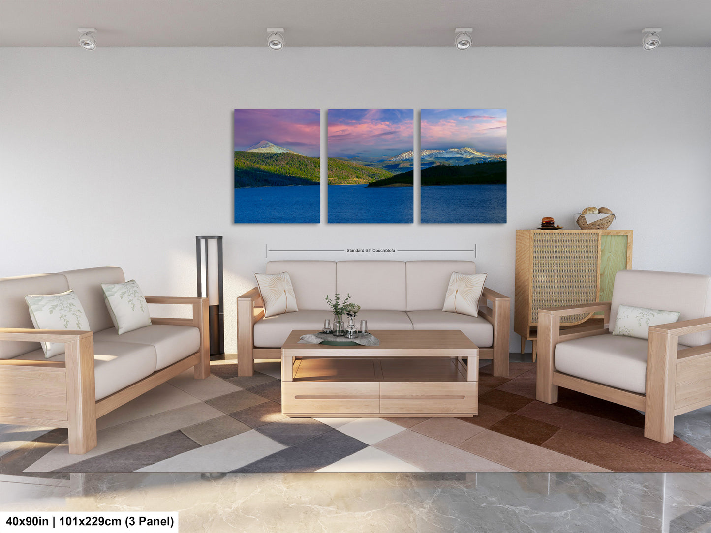 Lake Dillon panorama picture, Breckenridge, Colorado wall art, mountain lake, Frisco Colorado, extra large wall art, mountains