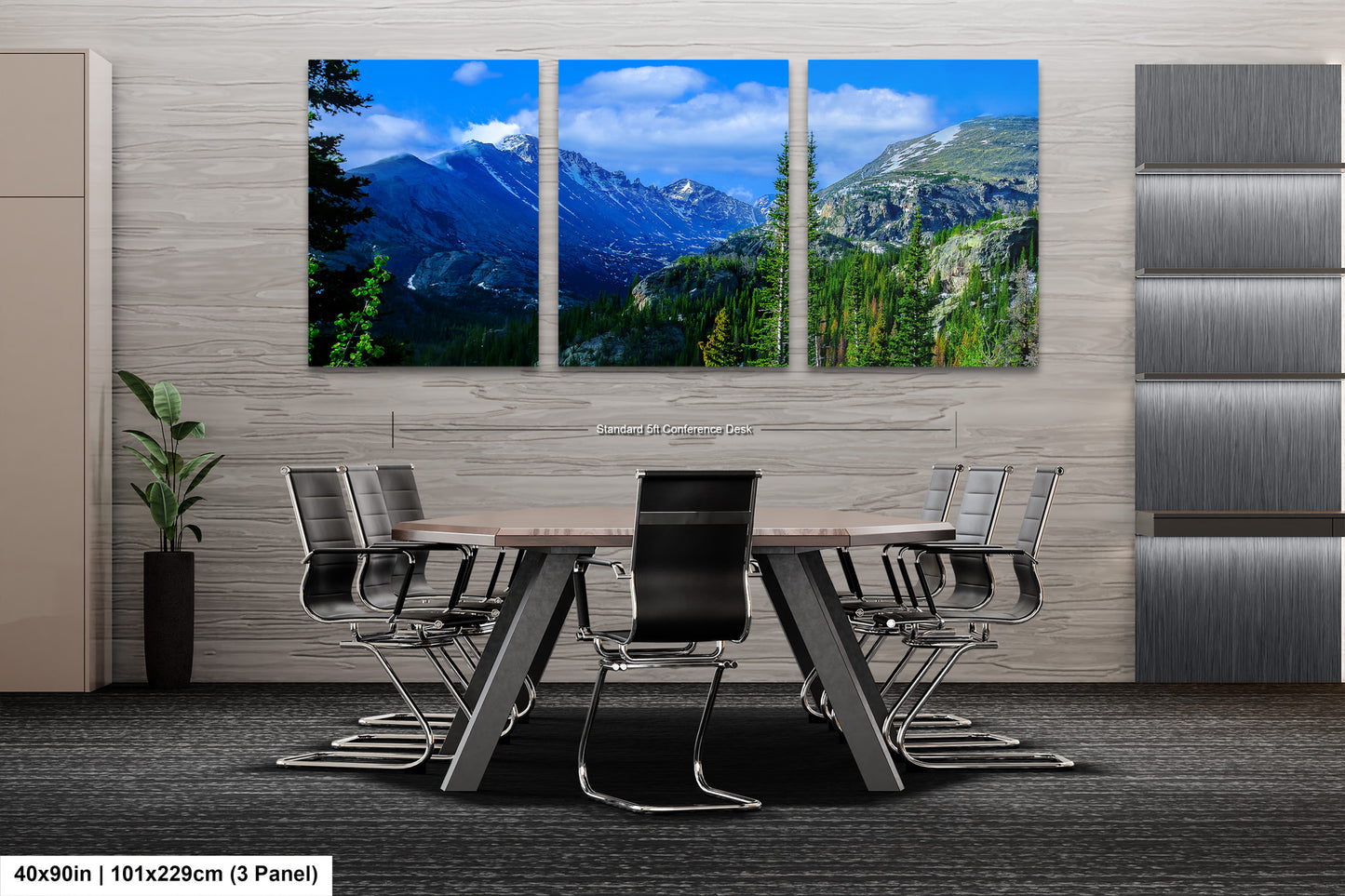 Rocky Mountain National Park panoramic picture, large panoramic art, Longs Peak Colorado, Estes Park wall art, national park panorama,