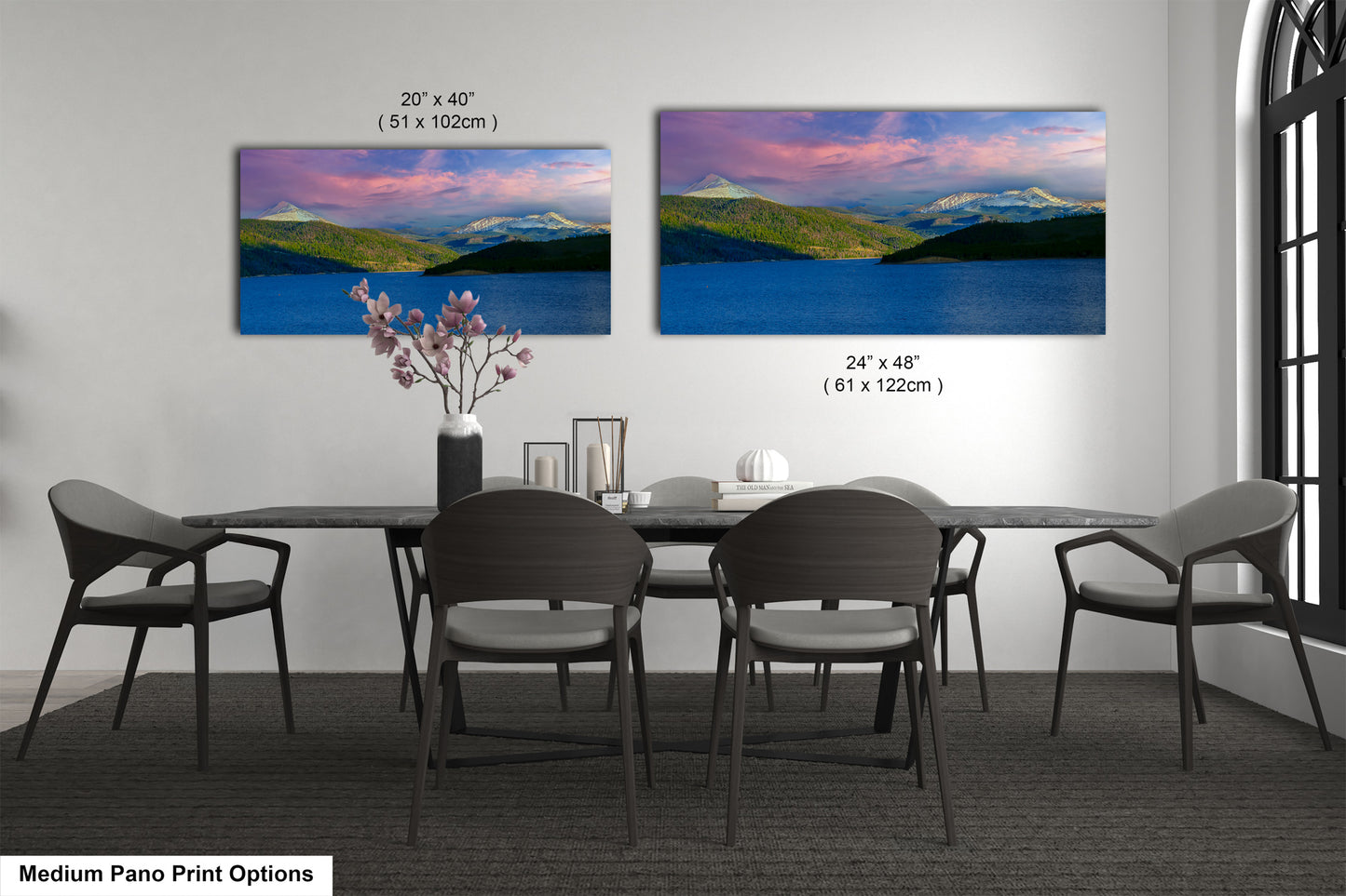 Lake Dillon panorama picture, Breckenridge, Colorado wall art, mountain lake, Frisco Colorado, extra large wall art, mountains
