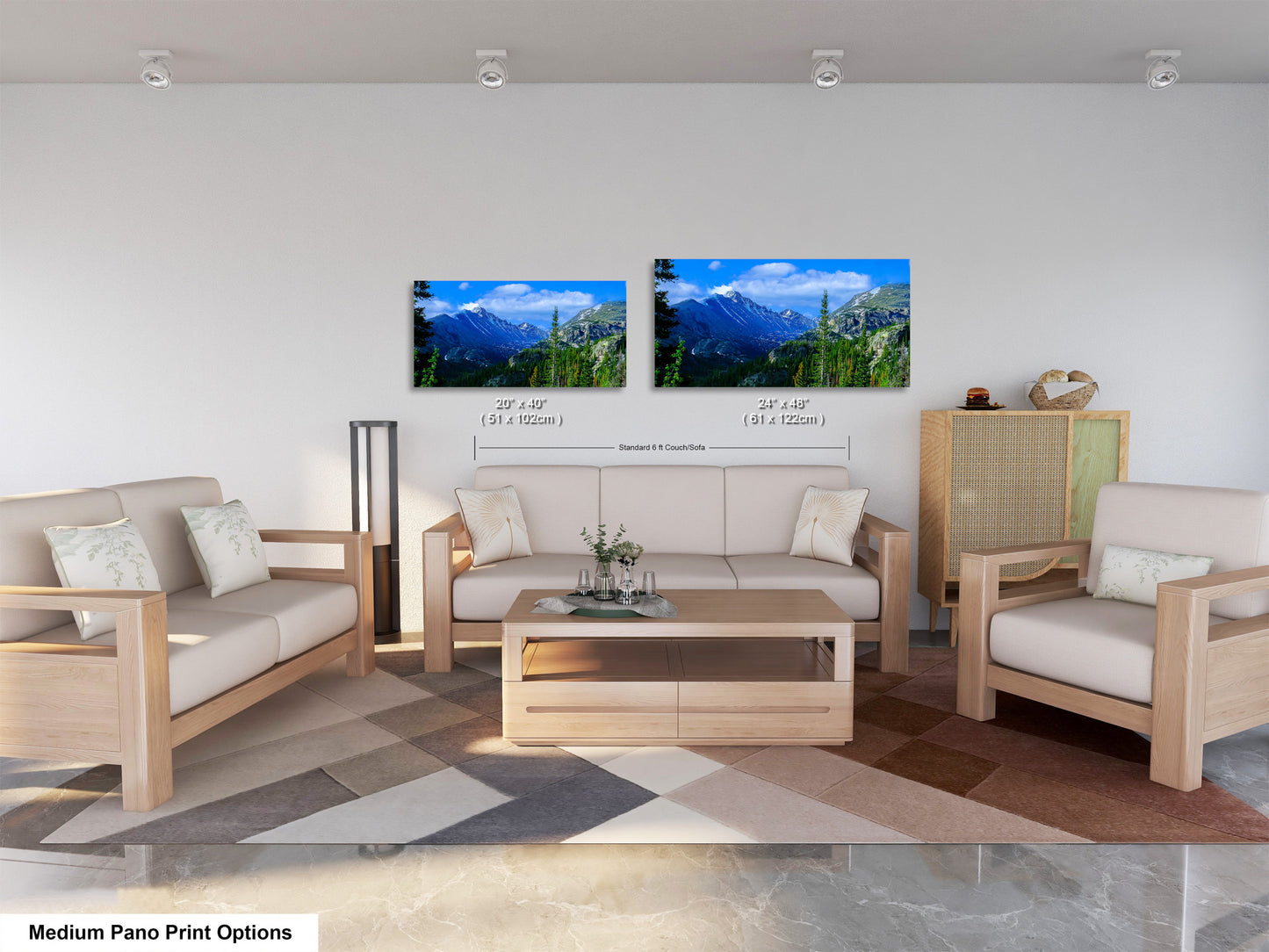 Rocky Mountain National Park panoramic picture, large panoramic art, Longs Peak Colorado, Estes Park wall art, national park panorama,