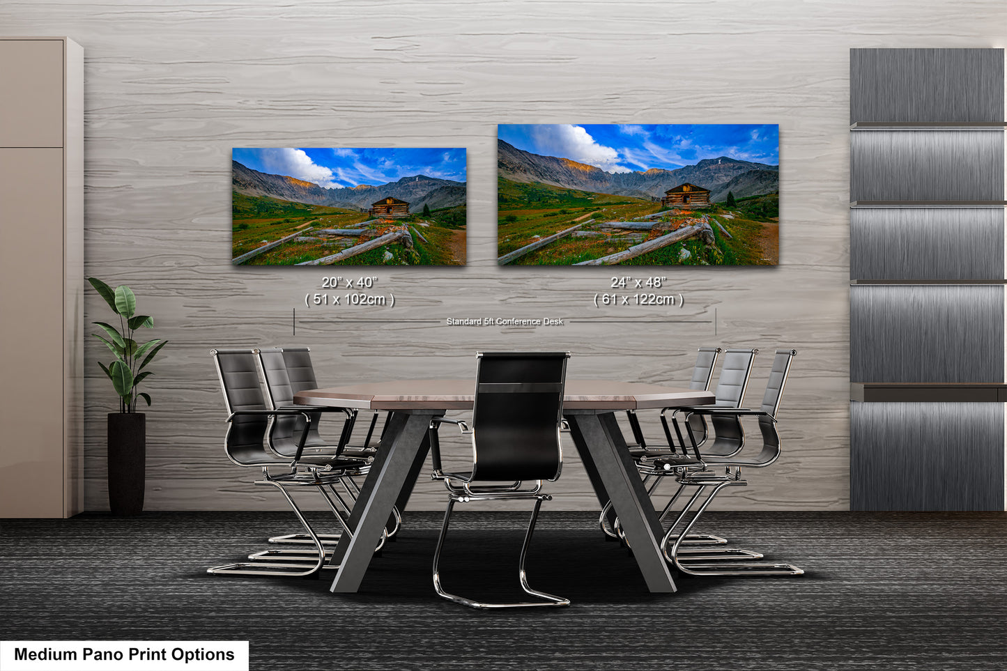 Mayflower gulch picture, ghost town, Breckenridge photography, Leadville Colorado, 3 piece wall art, cabin decor, large canvas, miners log cabin, office decor