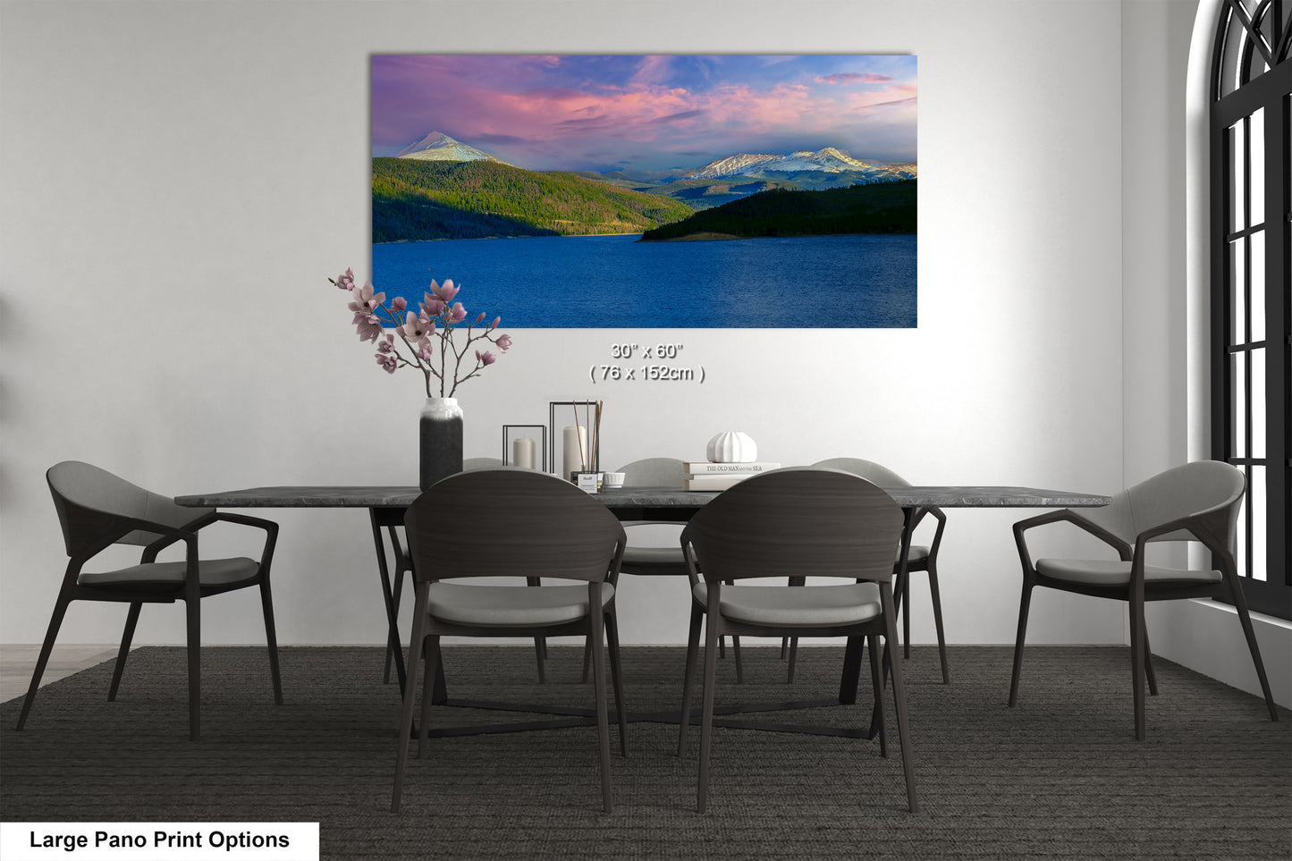 Lake Dillon panorama picture, Breckenridge, Colorado wall art, mountain lake, Frisco Colorado, extra large wall art, mountains