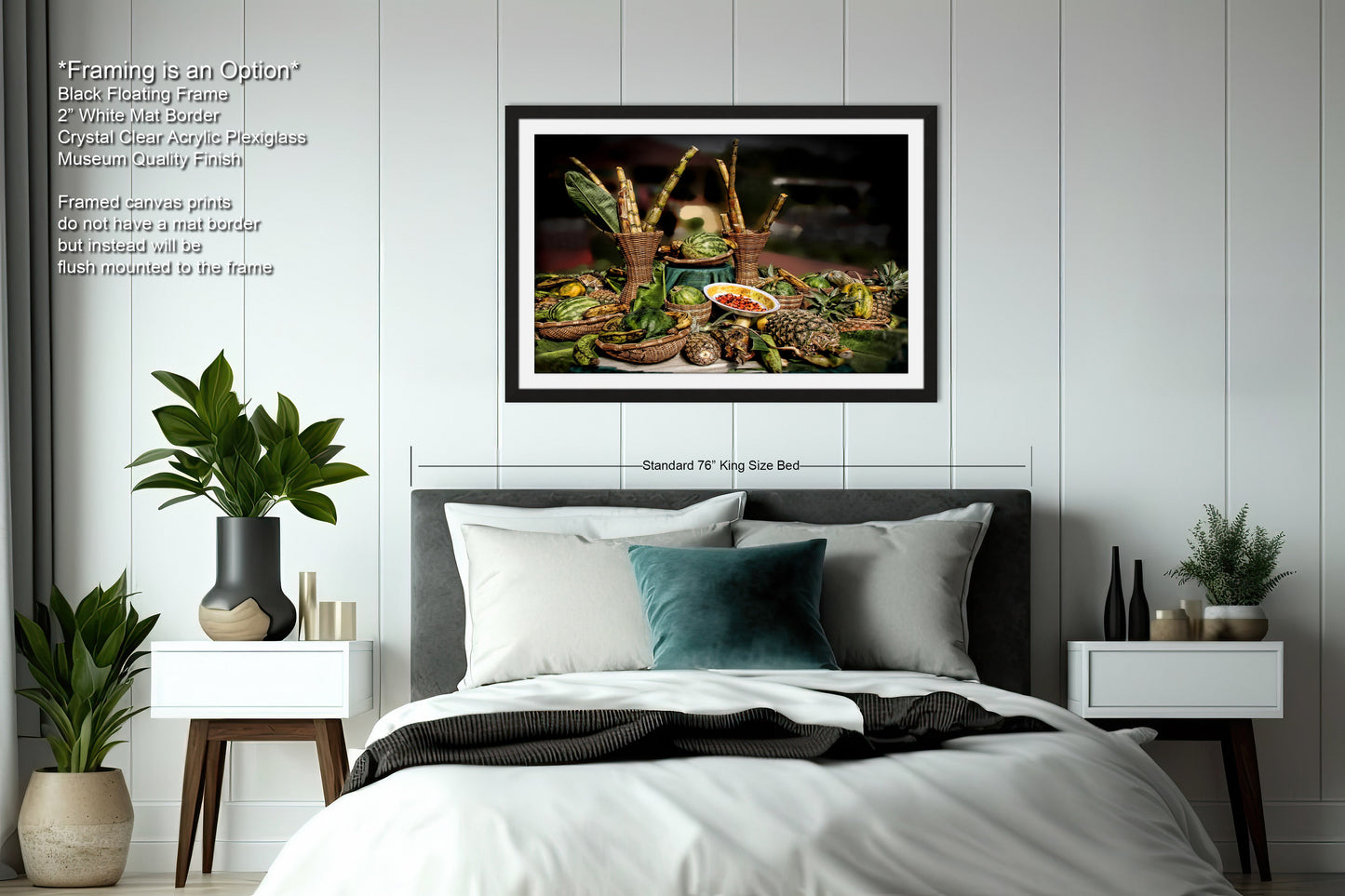 a picture of a bed with pillows and blankets