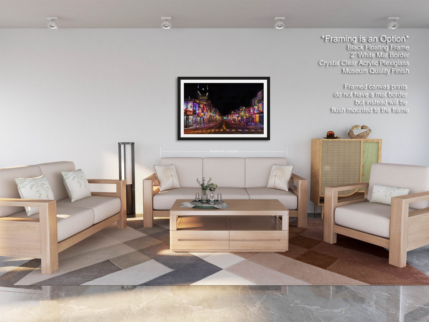 a living room with two couches and a coffee table