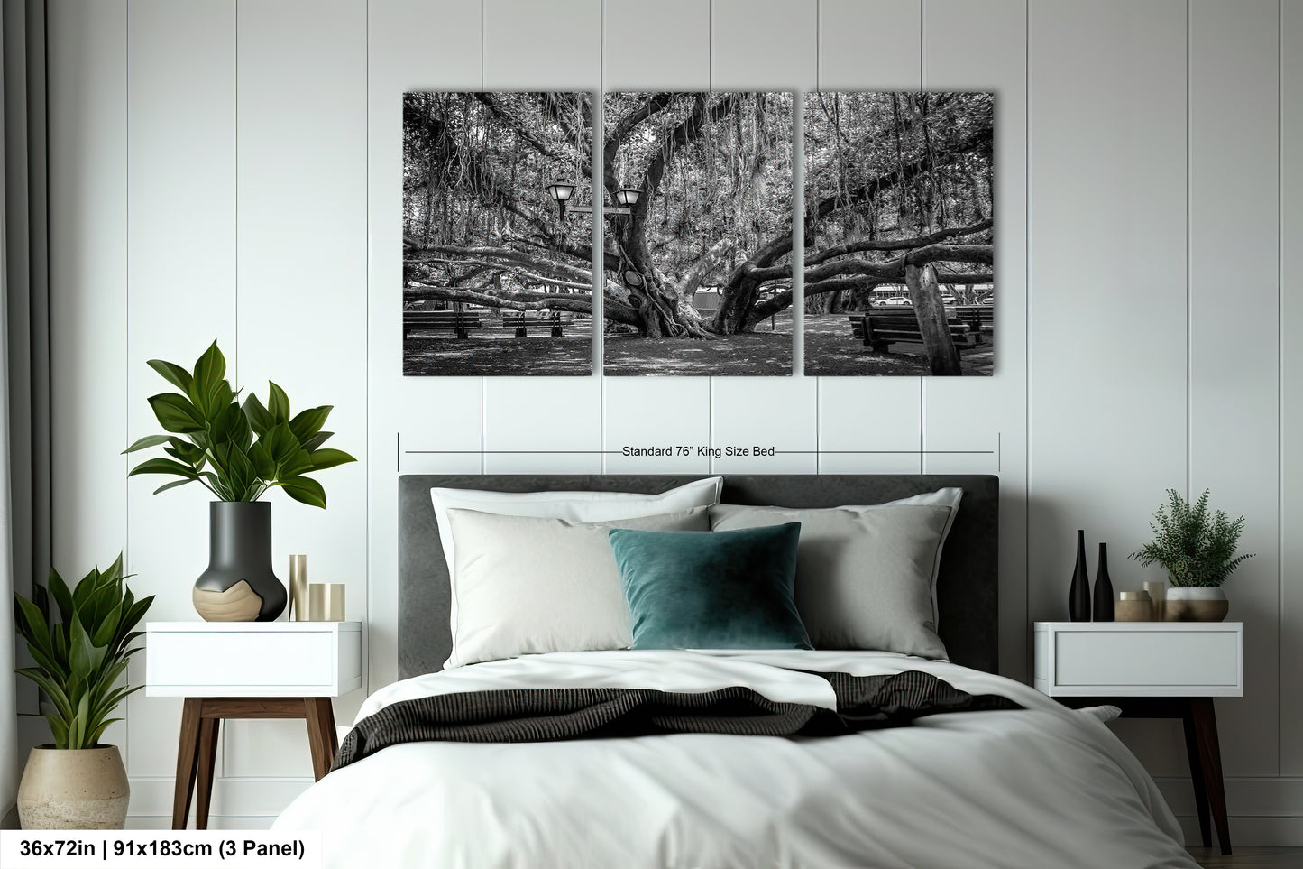 a black and white photo of a bedroom