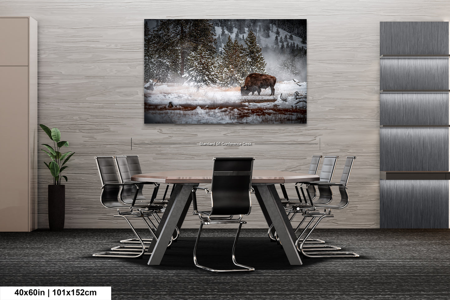 a dining room with a table and chairs