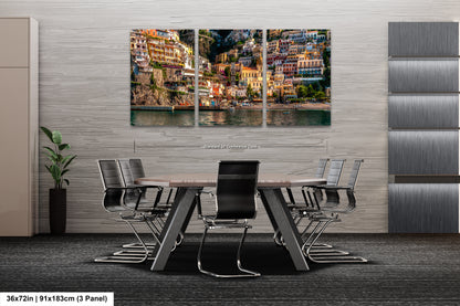 a dining room with a table and chairs