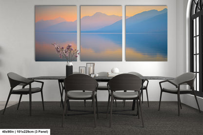 a dining room with a table and four chairs