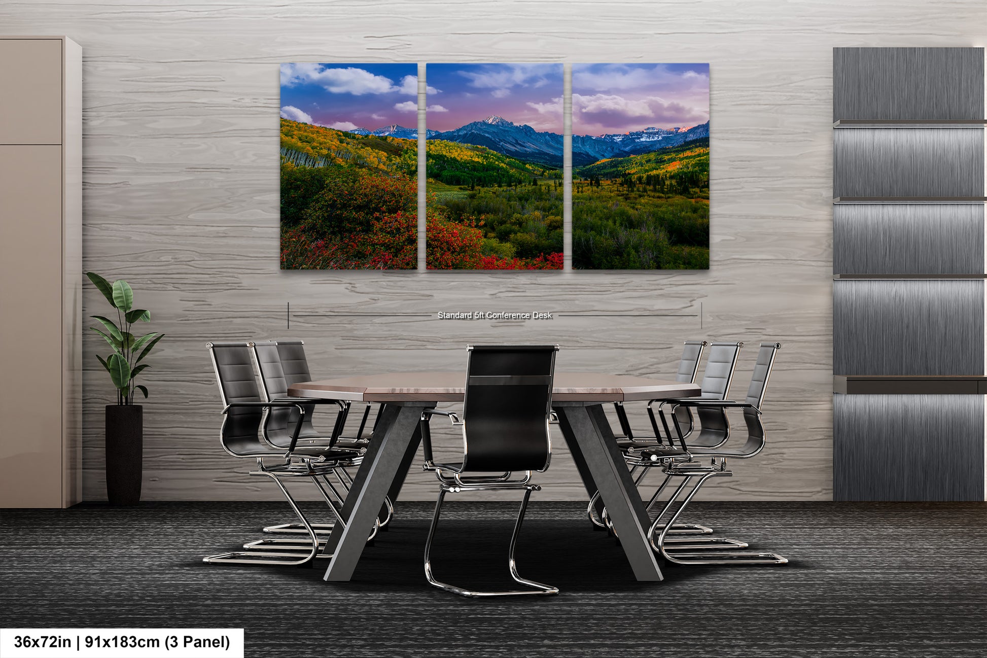 a dining room with a table and chairs