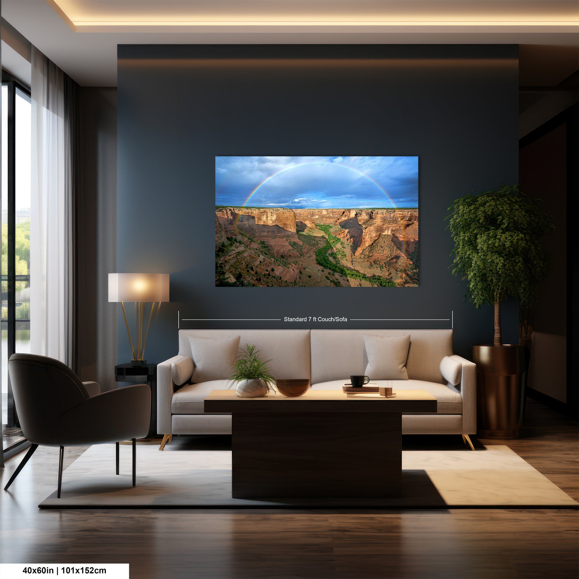 a living room filled with furniture and a flat screen tv