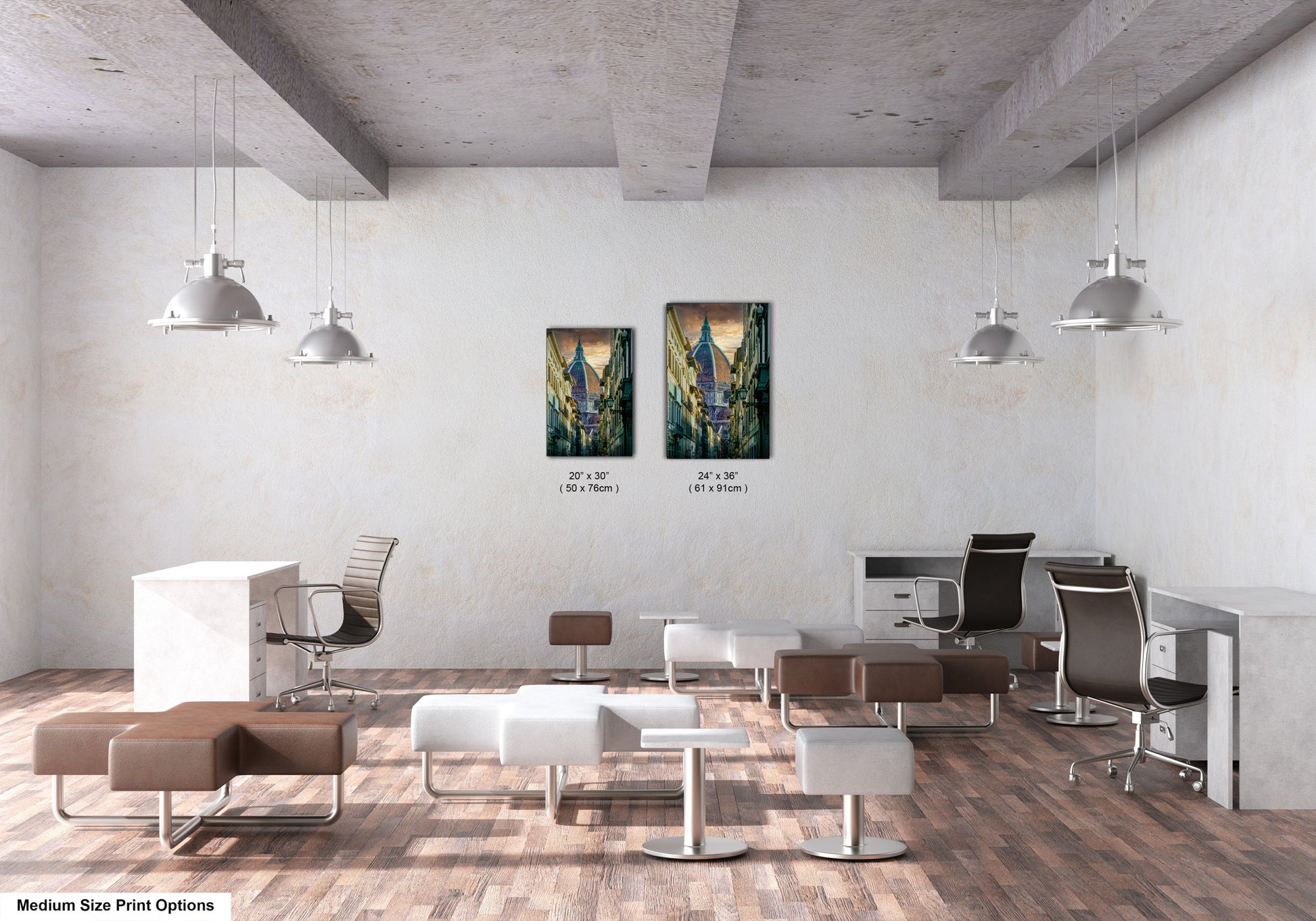 a room with a lot of chairs and tables