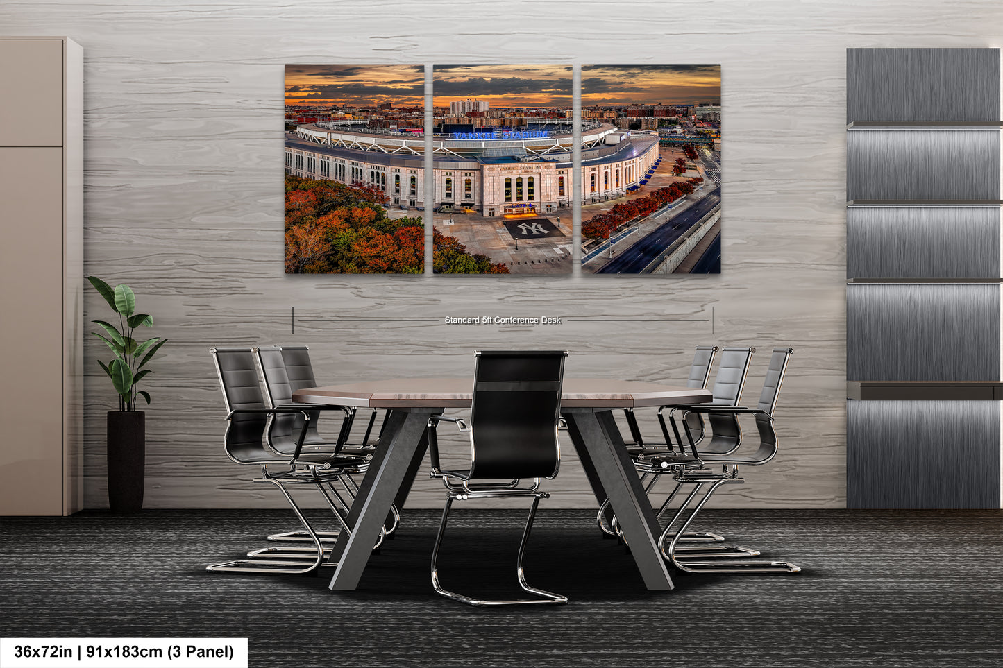 a dining room with a table and chairs