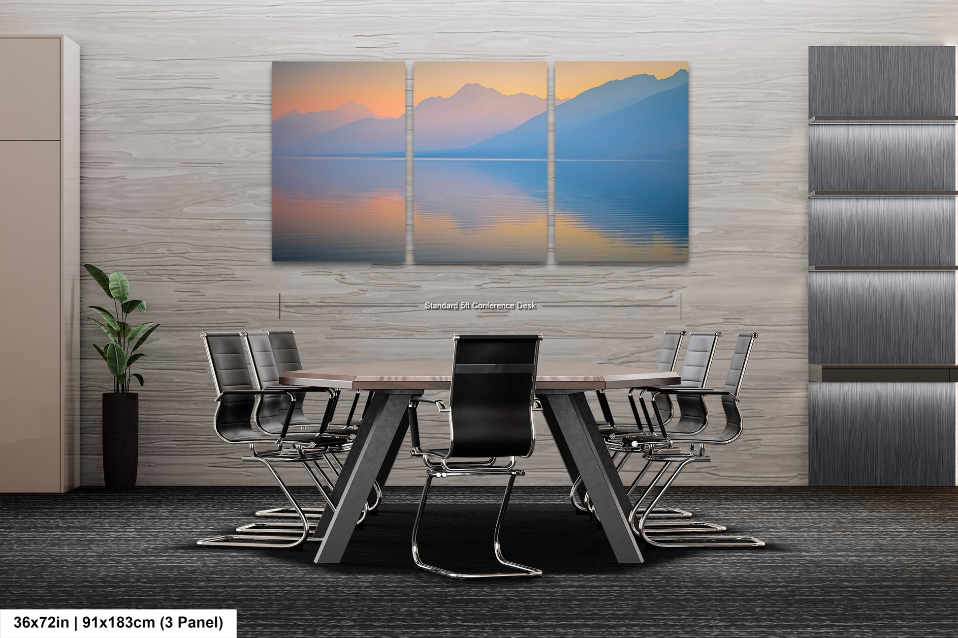 a dining room with a table and chairs