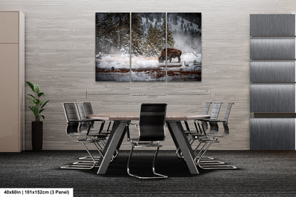 a dining room with a table and chairs