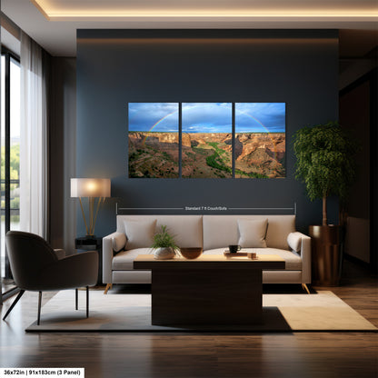 a living room filled with furniture and a painting on the wall