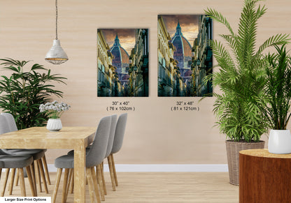 a dining room with a table and chairs next to a potted plant