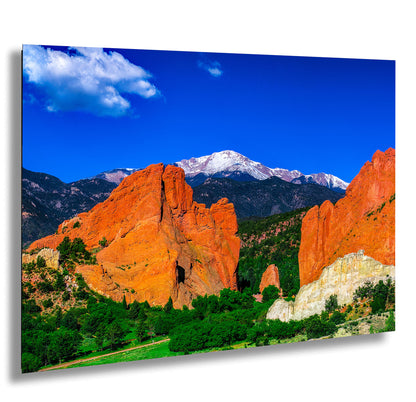 Garden of the god's picture, Pikes Peak print, Colorado Springs canvas, Colorado Springs wall art, 