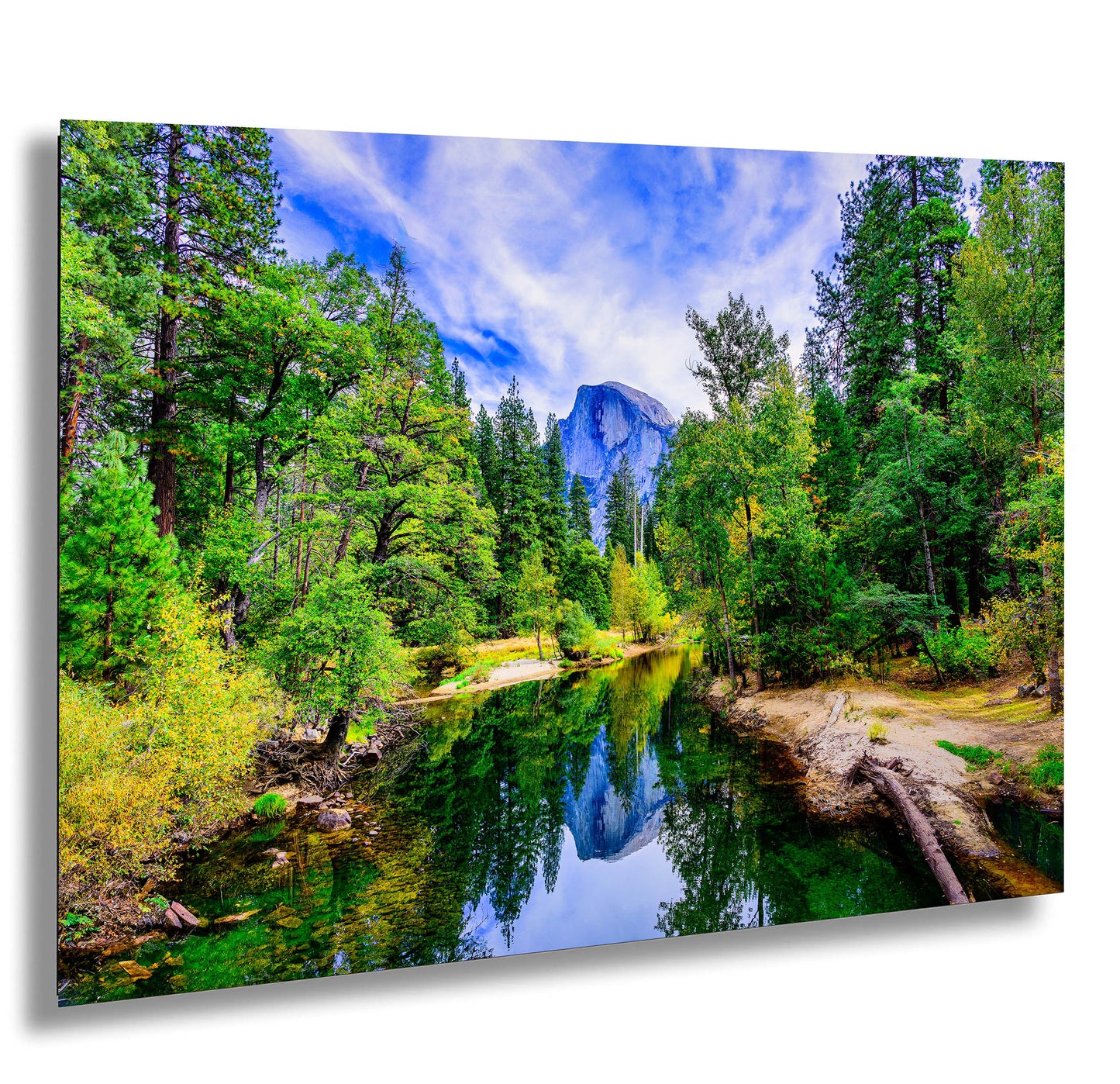 CA Yosemite National Park Half Dome 4 Merced River Clouds Reflections Iconic