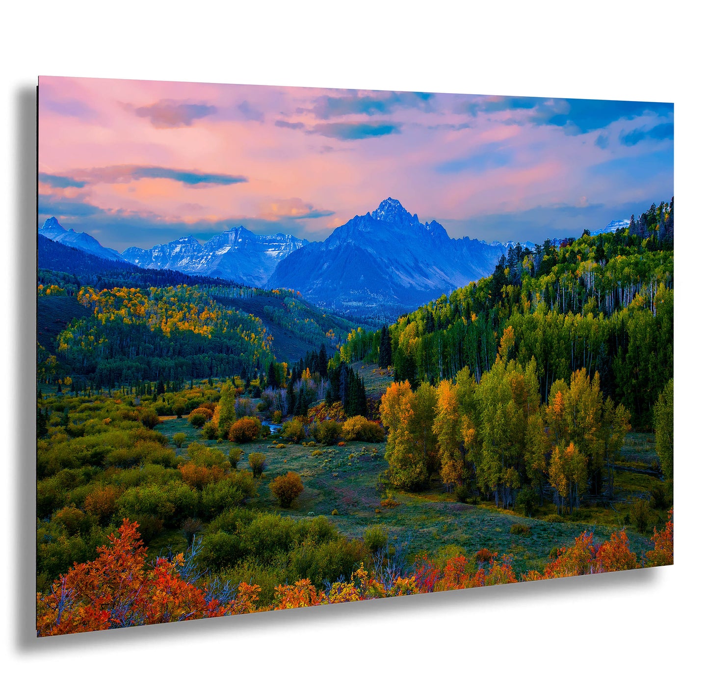 San Juan mountains, Rocky Mountain photo, 3 piece wall art, fall colors, Mt. Sneffels, extra large canvas wall art, autumn colors