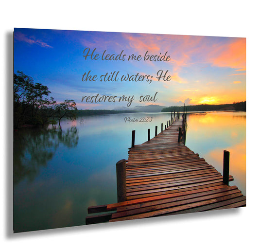 Isaiah 41:10, Inspirational Canvas Wall Art Prints, Sunset Beach, Christian Canvas Art, Christian Religious Decor for Home