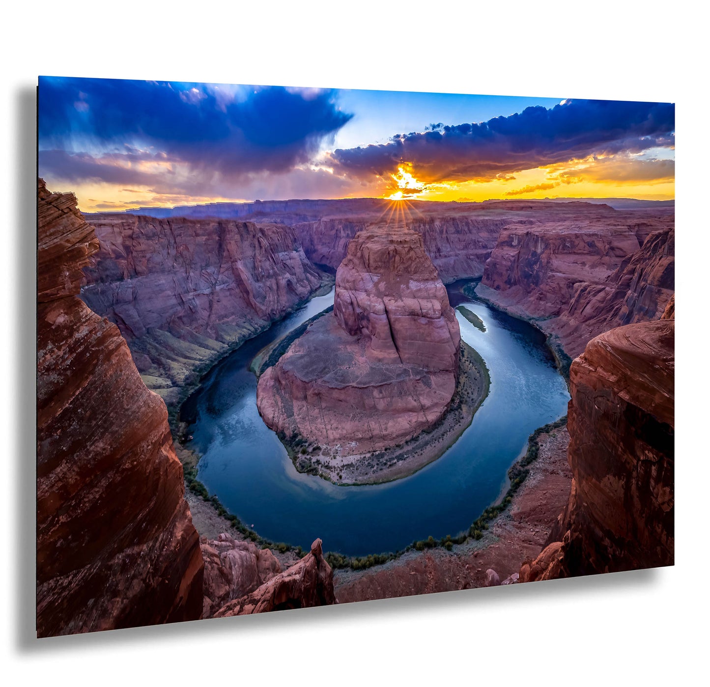 Sunset at Horseshoe Bend, Page, Arizona Fine art Canvas/Metal/Acrylic/Photo Print Wall Art Office Home Decorations Ready to hang